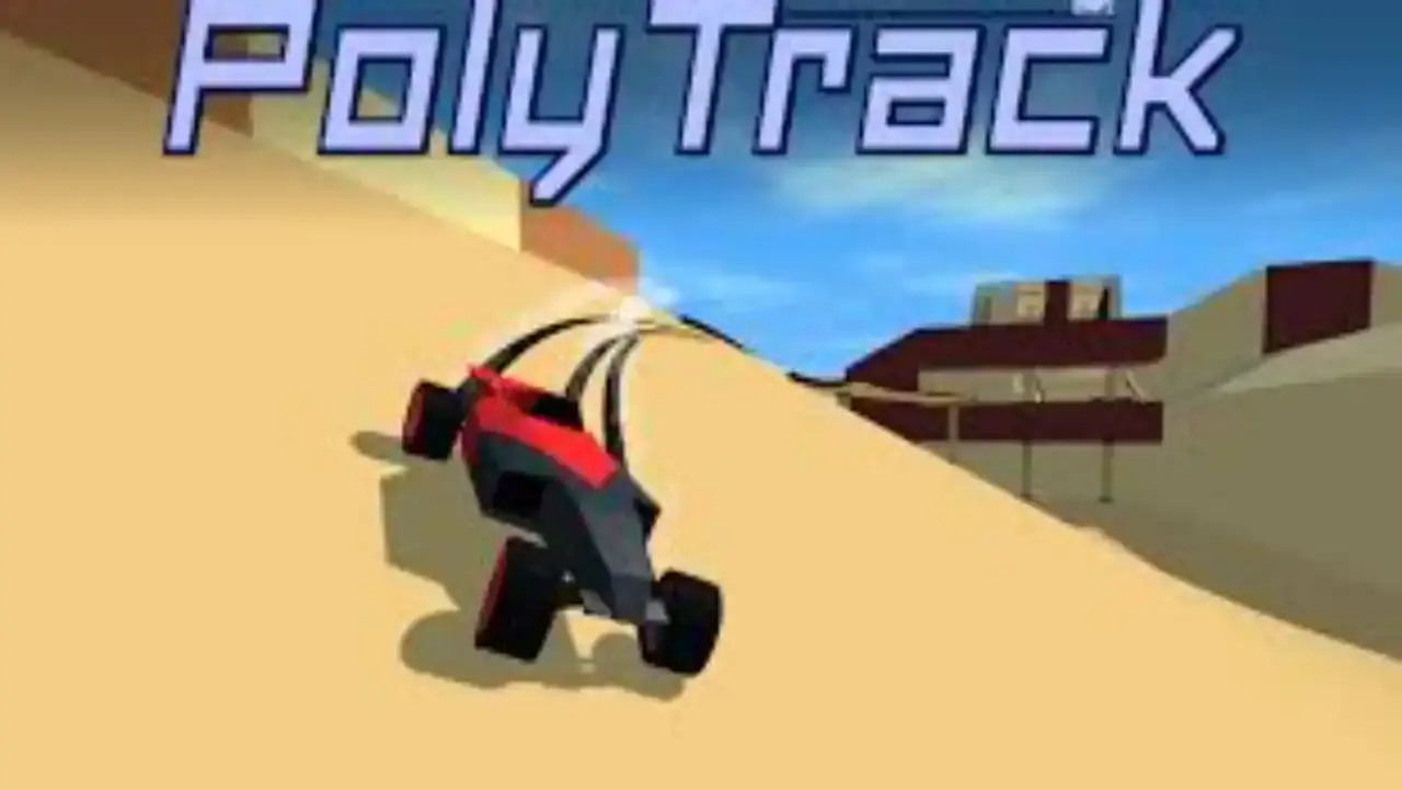 PolyTrack low-poly racing track gameplay thumbnail
